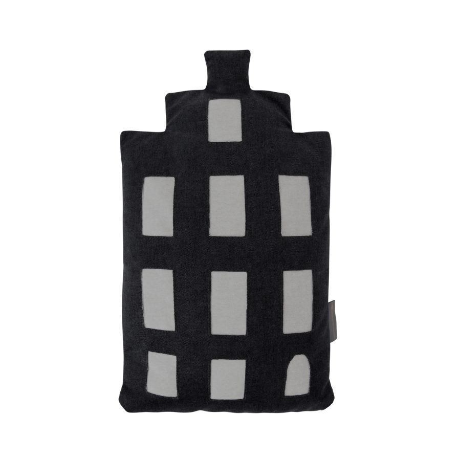Baby pillow – Amsterdam trapgevel - black – souvenir / gift