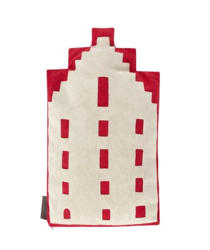 Baby pillow - Amsterdam trapgevel - red - souvenir/gift