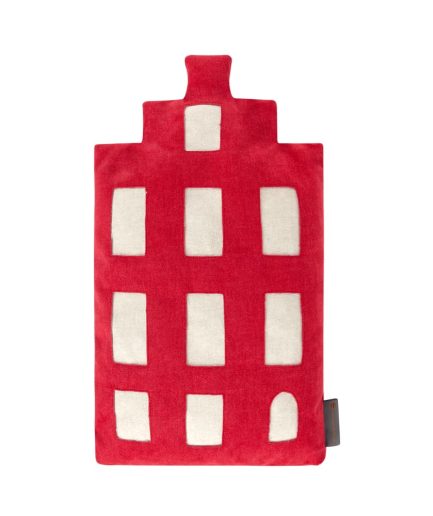 Baby pillow - Amsterdam trapgevel - red - souvenir/gift